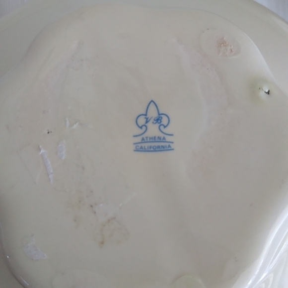 Vintage ATHENA California Small Floral Pitcher and Basin Set, Cream - Picture 7 of 10